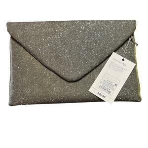 Golden Sparkling Metallic Cloth Color Reflecting 9.5 by 7 in. NWT